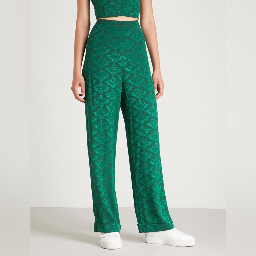 SANDRO | Jacquard Wide Leg Pant
